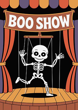 Boo Show Skeleton Puppet