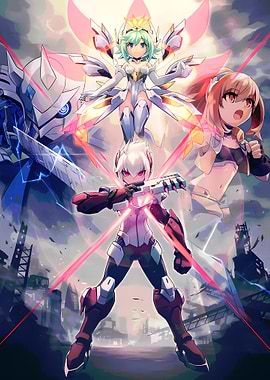 Mega man Characters in Action Pose