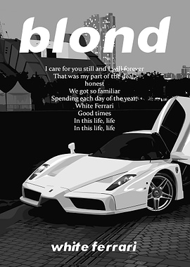 Blond Frank Ocean White Ferrari