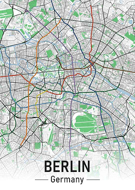 Berlin City Map Subway