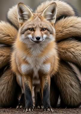 Nine-tailed Fox Portrait
