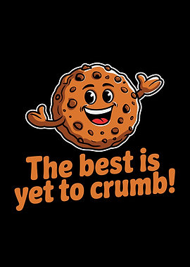 Cartoon Cookie with Punny Text