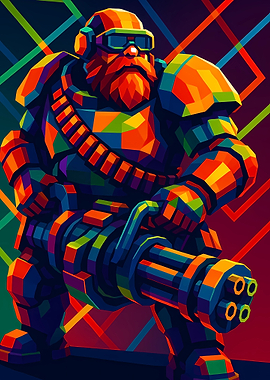 Colorful Deep Rock Galactic Weapon