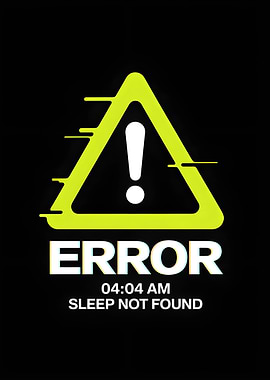 Error: Sleep Not Found Graphic