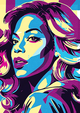 Oprah Winfrey Pop Art Portrait