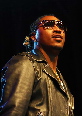 Future in Leather Jacket and Sunglasses