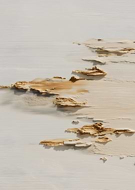 Abstract Landscape with Golden Accents