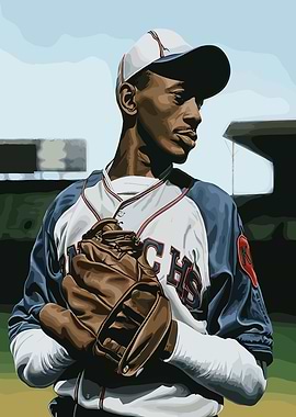 Baseball Player Holding Glove Illustration