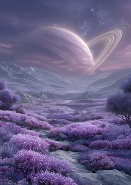 Purple Alien Landscape