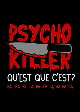 Psycho Killer Graphic with Knife