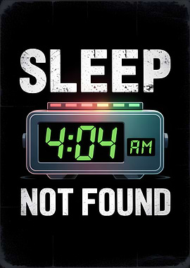 Sleep Not Found Alarm Clock