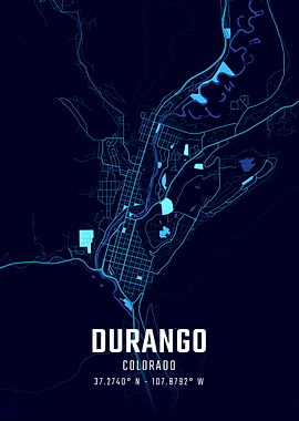 Durango Midnight City Map