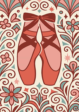 Ballet Shoes Floral Art