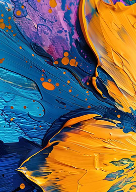 Abstract Colorful Paint Texture