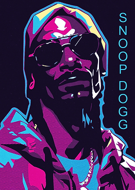 Snoop Dogg Colorful Portrait
