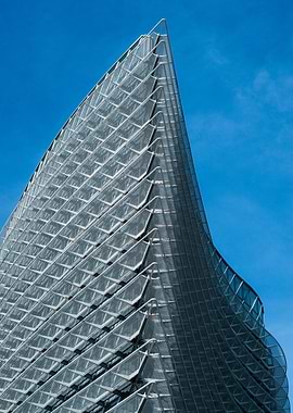 Modern Building Architecture Against Blue Sky