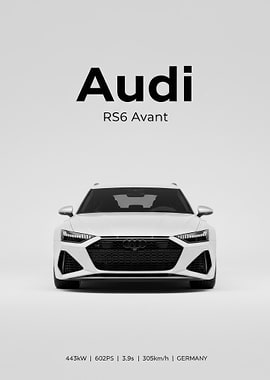 Audi RS6 Avant Front View