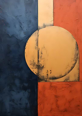 Abstract Geometric Painting with Circle