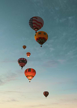 Hot Air Balloons in Sky
