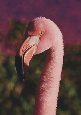 Pink Flamingo Portrait