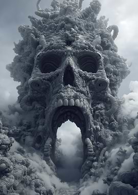 Monochrome Skull Gate