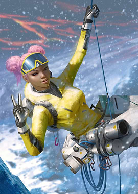 Lifeline Apex Legends Climbing Art