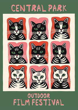 Central Park Outdoor Film Festival Cats