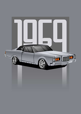 1969 Classic Car Illustration
