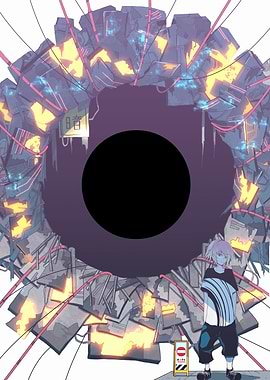 Abstract Portal with Character