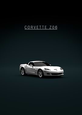 Corvette Z06 White Car