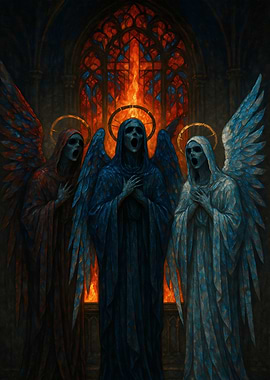 Dark Angels Stained Glass