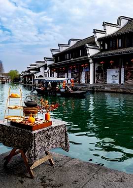 Riverside Tea Ceremony in China