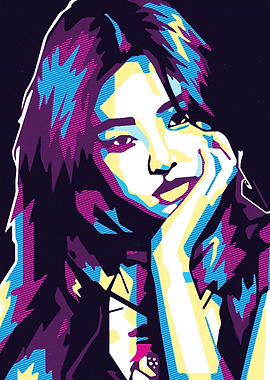 Colorful Portrait of a Woman