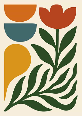 Abstract Floral Art Print