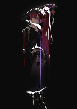 Girl in Dark Setting