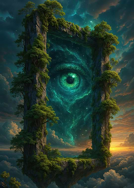 Mystical Eye Portal in the Sky