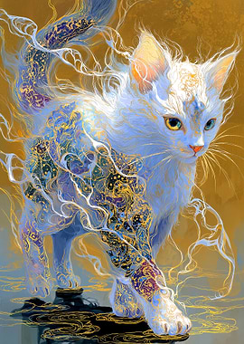 Ornate Cat Digital Art
