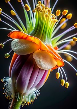 Exotic Flower Close-Up
