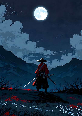 Samurai under the Moonlight