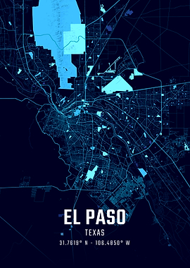 El Paso Midnight City Map