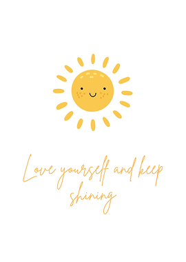 Cute Sun with Inspirational Quote