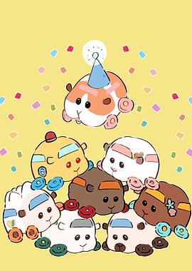 Cute Molcar Cartoon Illustration