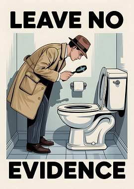 Leave No Evidence Detective Humor