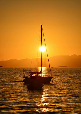 Sailboat at Sunset