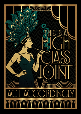 Art Deco High Class Joint Poster