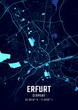 Erfurt Midnight City Map