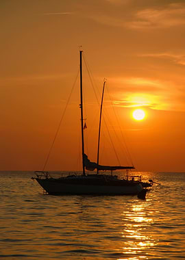 Sailboat at Sunset