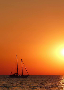 Sailboat at Sunset