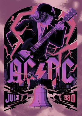 AC/DC Band Poster Art