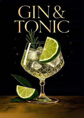 Gin & Tonic Cocktail
